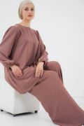 Ayrobin Tunik Pantolon Alt Üst Takım 6712 - Gül Kurusu resmi